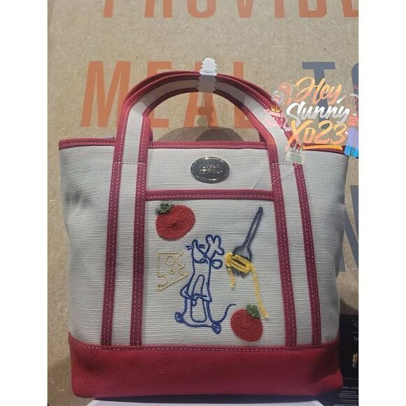 Disney Pixar Ratatouille Remy & Foods Canvas Tote Bag
